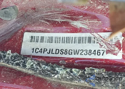 2016 Jeep Cherokee Limited from USA, damaged, VIN 1C4PJLDS8GW238467